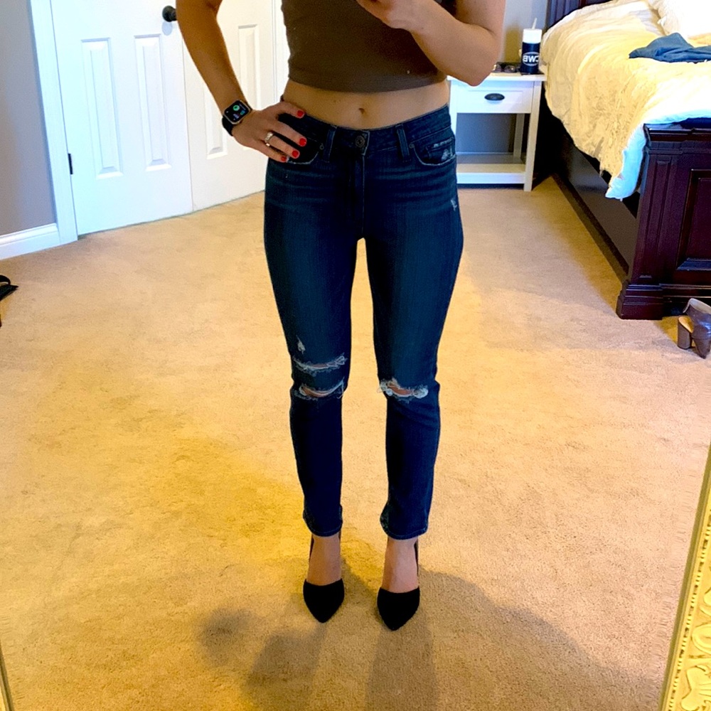 Paige high waist skinny jeans!
